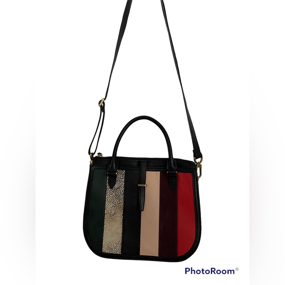 Fossil “Ryder” handbag. EUC except for some wear on the cow hide portion(shown)